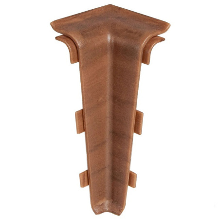 Угол внутренний для плинтуса ПВХ Arbiton Indo 70 13 Орех Рубра 2 штуки